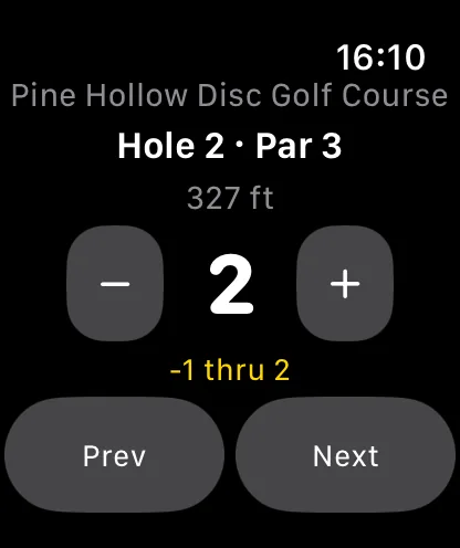 Apple Watch: score each hole from your wrist